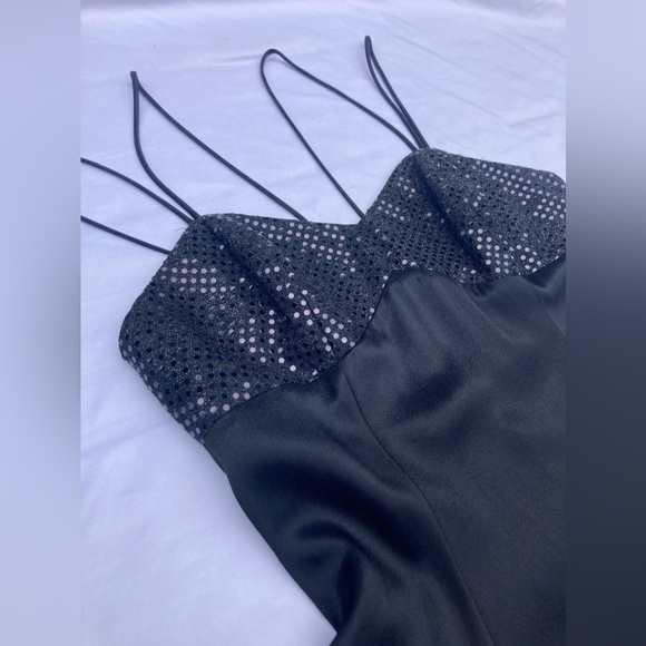 VTG 90’s Filigree Ltd Collection Black Spaghetti Strap Dress W/ Matching Bolero - Picture 10 of 12